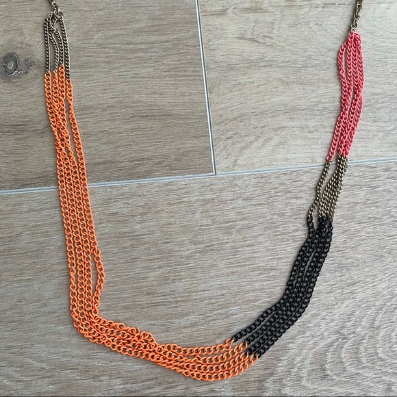 J. Crew Color Block Necklace - Picture 1 of 3